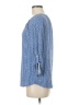 Notations Blue 3/4 Sleeve Blouse Size M - photo 5