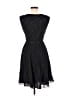 Talbots 100% Rayon Polka Dots Black Casual Dress Size 6 (petite) - photo 2