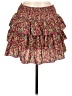 Shein 100% Polyester Floral Red Casual Skirt Size L - photo 1