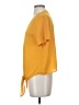 Madewell 100% Polyester Yellow Short Sleeve Blouse Size S - photo 5