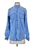 Express Blue Long Sleeve Button-Down Shirt Size XS - photo 1