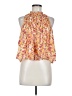Lavender Brown 100% Polyester Orange Sleeveless Blouse Size M - photo 1