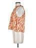 Lavender Brown 100% Polyester Orange Sleeveless Blouse Size M - photo 5