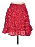 Blue Rain 100% Rayon Hearts Red Casual Skirt Size XS - photo 2