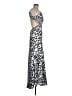 Xscape by Joanna Chen 100% Polyester Silver Cocktail Dress Size 6 - photo 4