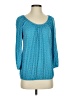 MICHAEL Michael Kors Teal 3/4 Sleeve Blouse Size S - photo 1