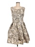 Pink Tartan 100% Polyester Animal Print Gray Cocktail Dress Size 6 - photo 1