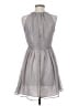 Cupcakes & Cashmere 100% Polyester Metallic Gray Cocktail Dress Size 0 - photo 2
