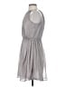Cupcakes & Cashmere 100% Polyester Metallic Gray Cocktail Dress Size 0 - photo 5