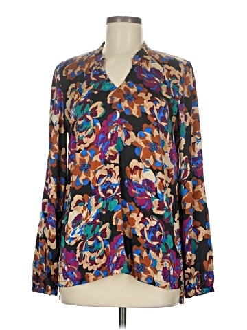 Worth New York Long Sleeve Silk Top (view 1)