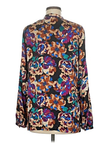 Worth New York Long Sleeve Silk Top (view 2)