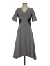 Donna Morgan Argyle Gray Casual Dress Size 2 - photo 1