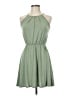Alya Solid Green Casual Dress Size M - photo 1
