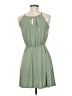 Alya Solid Green Casual Dress Size M - photo 2
