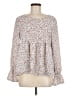 Shein Ivory Long Sleeve Blouse Size 6 - photo 1