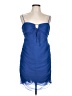 ASOS Design 100% Polyester Blue Cocktail Dress Size 10 - photo 1