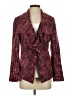 Chico's 100% Polyester Plaid Red Blazer Size Sm (0) - photo 1
