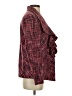 Chico's 100% Polyester Plaid Red Blazer Size Sm (0) - photo 4