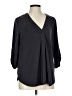 Lush Black 3/4 Sleeve Blouse Size L - photo 1