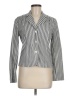 Ann Taylor Factory Stripes Silver Blazer Size 6 - photo 1