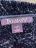 Roaman's 100% Polyester Blue Turtleneck Sweater Size 14 (M) - photo 7