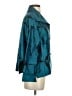 Assorted Brands 100% Silk Teal 3/4 Sleeve Silk Top Size 0 - photo 4