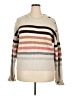 T Tahari Stripes Tan Pullover Sweater Size XL - photo 1