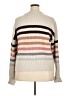 T Tahari Stripes Tan Pullover Sweater Size XL - photo 2