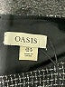 oasis Chevron-herringbone Black Casual Dress Size 4 - photo 7