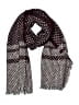 Modena 100% Acrylic Houndstooth Burgundy Blue Scarf One size - photo 1