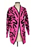 Shein 100% Acrylic Animal Print Pink Cardigan Size 2 - photo 1