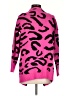 Shein 100% Acrylic Animal Print Pink Cardigan Size 2 - photo 2