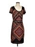 Calvin Klein Print Brown Casual Dress Size S (estimated) - photo 1