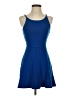 Topshop Solid Blue Cocktail Dress Size 0 - photo 1