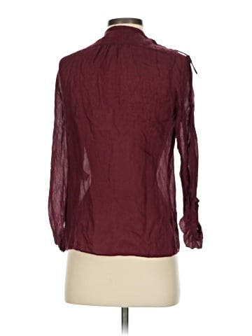 Diane von Furstenberg Long Sleeve Silk Top (view 2)