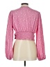 Shein 100% Polyester Pink Long Sleeve Blouse Size L - photo 2