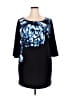 Norma Kamali Graphic Black Cocktail Dress Size 18 - photo 1