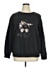 Shein Curve Graphic Gray Sweatshirt Size 16 Plus (2) - photo 1