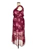 Rewind 100% Polyester Paisley Burgundy Casual Dress Size XL - photo 5