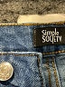 Assorted Brands Hearts Blue Jeans Size 25 waist - photo 3