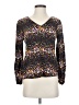 Willow & Root 100% Rayon Black Long Sleeve Blouse Size XS - photo 1