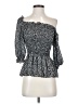 Max Studio 100% Polyester Black 3/4 Sleeve Blouse Size XS - photo 1
