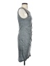 Leith Solid Gray Casual Dress Size S - photo 4