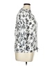 Como Blu Floral Silver 3/4 Sleeve Blouse Size XL - photo 4