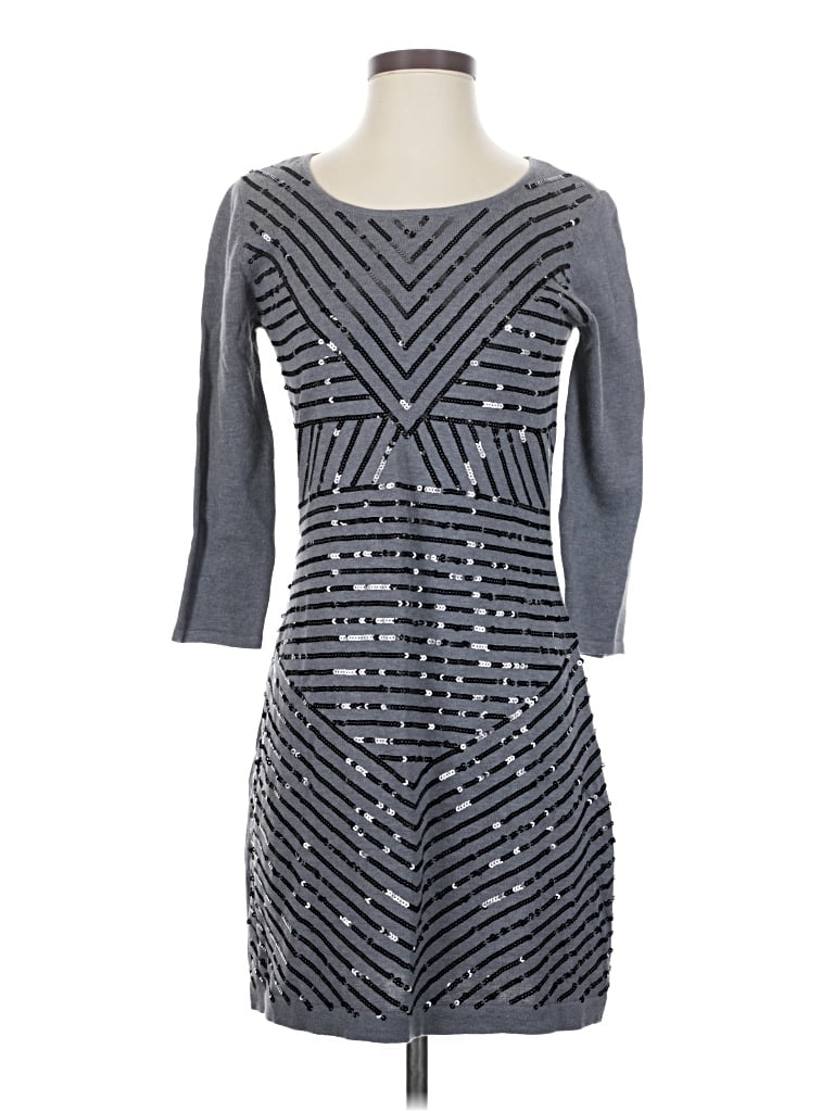 Pre-owned Gianni Bini Cocktail Dress In Silver