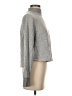 Socialite Metallic Silver Turtleneck Sweater Size XS - photo 4