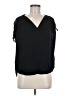 Vince. Black Short Sleeve Silk Top Size M - photo 1
