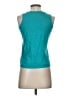 Max Studio 100% Pima Cotton Teal Blue Sleeveless T-Shirt Size XS - photo 2
