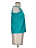 Max Studio 100% Pima Cotton Teal Blue Sleeveless T-Shirt Size XS - photo 4