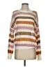 Assorted Brands 100% Acrylic Stripes Orange Pullover Sweater Size S - photo 1